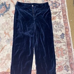 dark blue cotton pants